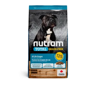 【Nutram 紐頓】T25無穀鮭魚+鱒魚潔牙全齡犬 11.4kg/25lb(犬糧、狗糧、狗飼料)