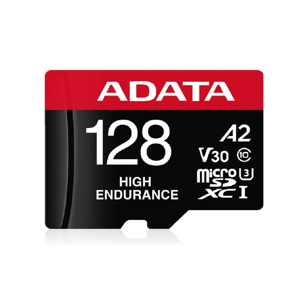 【ADATA 威剛】High Endurance  microSDXC UHS-I U3 A2 V30 128G 高耐用記憶卡(附轉卡)