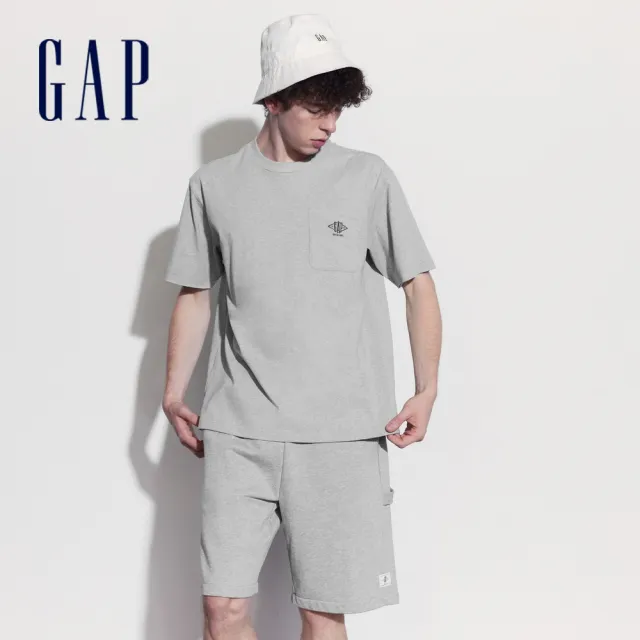 【GAP】男女裝 胸前口袋/花邊短袖T恤-多款任選(463213&463253&537088&541730)