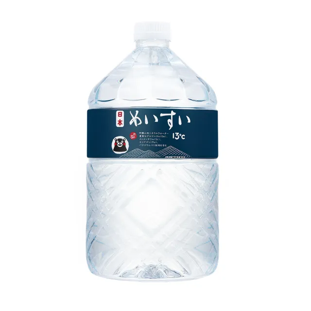 【日本名水13度C】JKKWATER 6000ml x 2箱 日本原裝(礦泉水/天然水/軟水 共4入)