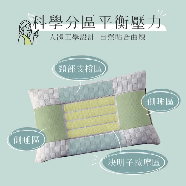 【Pure Sleep 純好眠】超柔決明子安睡枕(飯店枕頭 護頸枕頭 透氣枕 羽絲絨枕 枕頭)