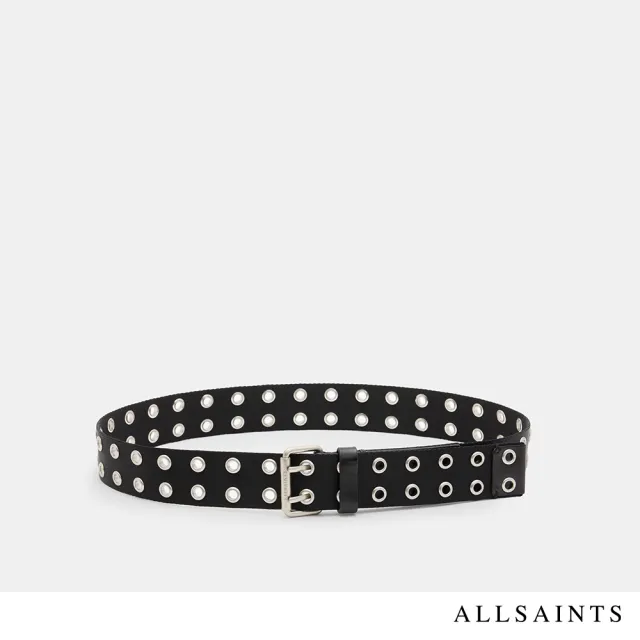 【ALLSAINTS】IRYNA 鉚釘牛皮皮帶 W050XA(女款純牛皮)