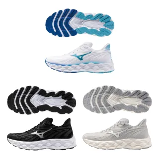 【MIZUNO 美津濃】WAVE SKY 8 女款慢跑鞋 J1GD241221 J1GD241222 J1GD241223(慢跑鞋)