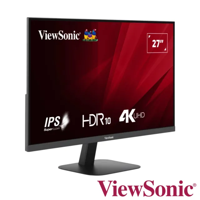 【ViewSonic 優派】VA2708-4K-MHD 27型 4K HDR廣視角螢幕(HDR10/內建喇叭/4ms)