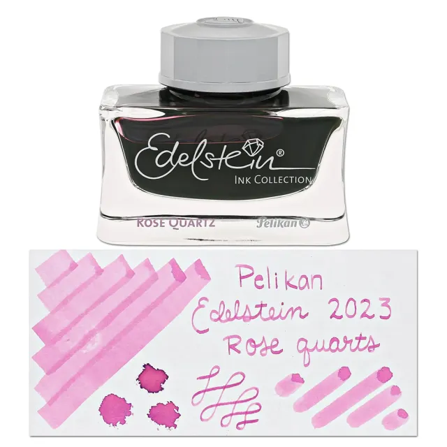 【Pelikan】EDELSTEIN 逸彩系列 2023年度色 墨水（ ROSE QUARTZ 水晶玫瑰）(EDELSTEIN)