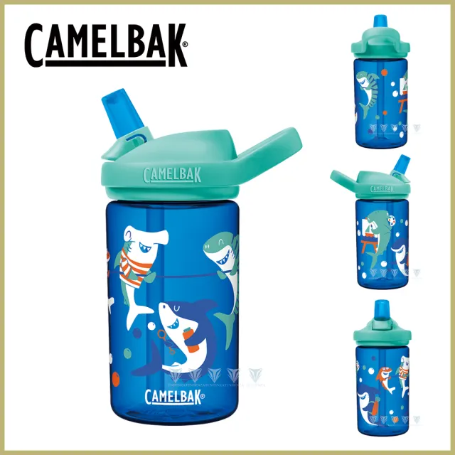 【CAMELBAK】400ml eddy+ 兒童吸管運動水瓶 雙入組(eddy+ 兒童水瓶/)