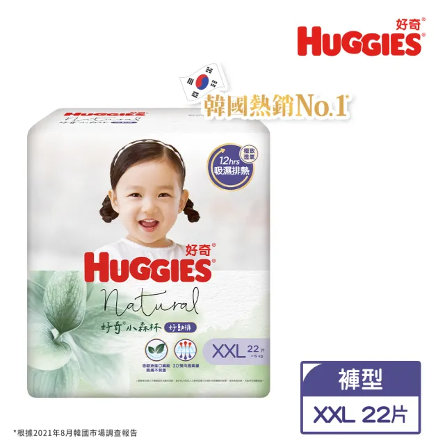 【HUGGIES 好奇】小森林 好動褲 M-XXL(紙尿褲/尿布/包)