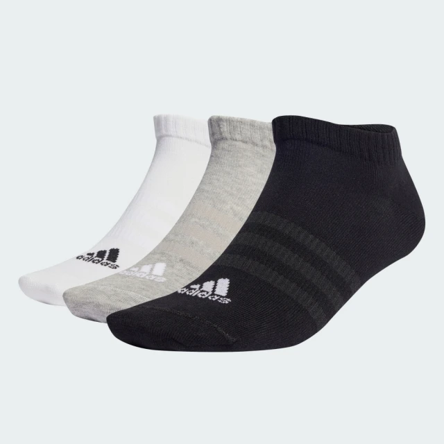 adidas 愛迪達 襪子 踝襪 運動襪 3雙組 T SPW LOW 3P 黑白灰 IC1337