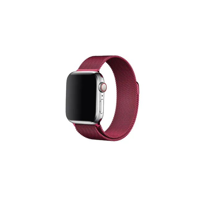 【YOMIX 優迷】Apple watch Ultra/9/8/7/SE2/6/SE/5/4/3專用米蘭尼斯金屬錶帶(10色任選)