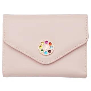 【Grace Gift】小魔女DoReMi聯名-精靈多多三折短夾(粉)