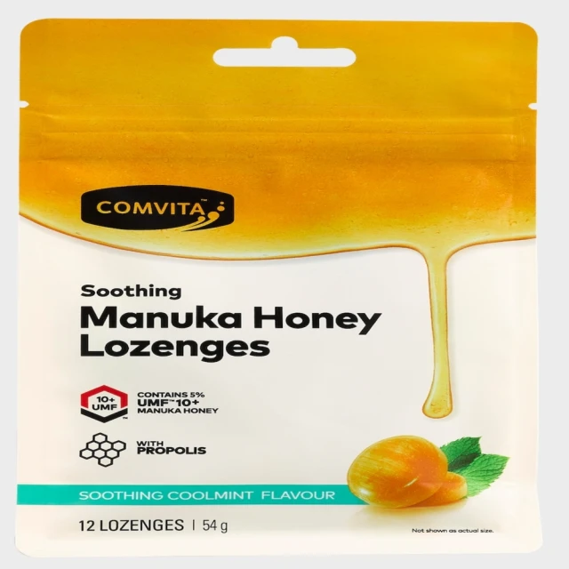 Comvita 康維他 麥蘆卡蜂蜜潤喉糖薄荷口味(500公克