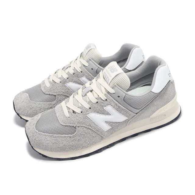 NEW BALANCE 休閒鞋 574 男鞋 女鞋 樸素灰 白 復古 情侶鞋 NB(U574RBL-D)