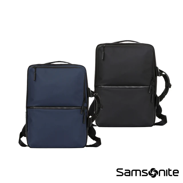 Samsonite 新秀麗 SUB-LIM 簡約商務防水防刮面料背提兩用筆電後背包/公事包14吋M(多色可選)