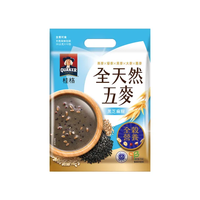 【QUAKER 桂格】全天然五麥-八種口味任選3入組