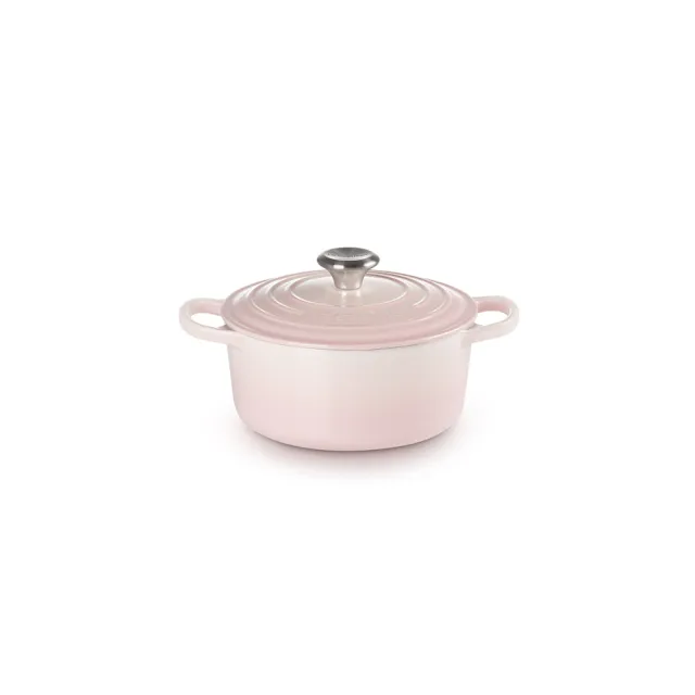 【Le Creuset】典藏琺瑯鑄鐵鍋圓鍋18cm 3色可選(贈 嬰兒小熊/汽車烤盅 2入)