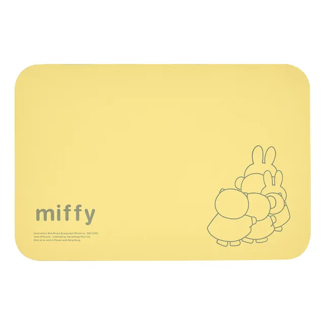 【Miffy米飛】2入組 台灣製 20秒瞬吸 軟式珪藻土吸水地墊 日常(60x40cm)