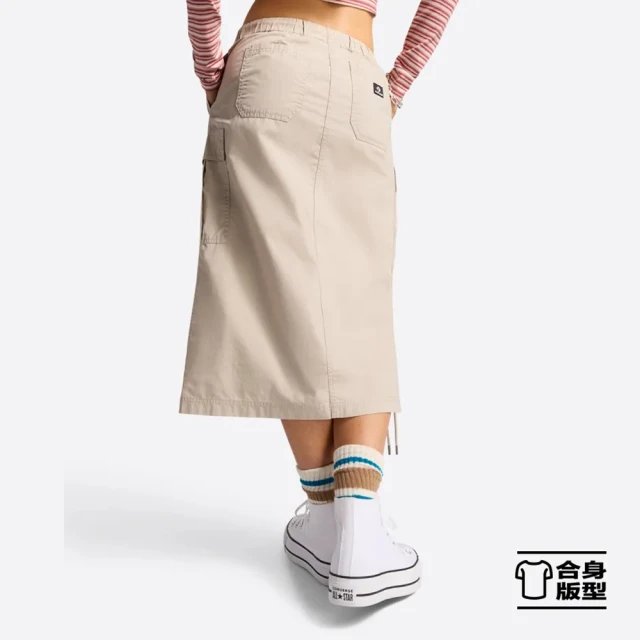 CONVERSE LONG WOVEN CARGO SKIRT 長裙 工裝裙 女裙 米灰色(10026794-A03)