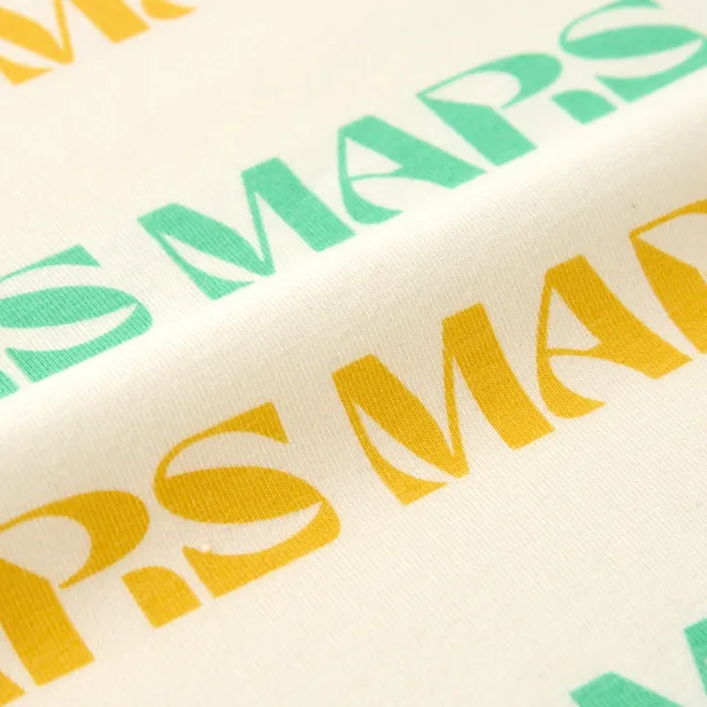 【MARS】童裝-經典LOGO文字條紋上衣