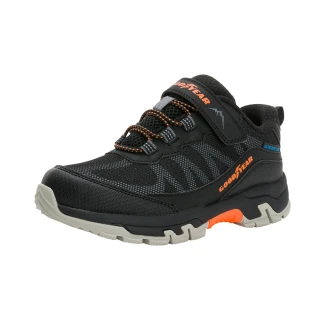 【GOODYEAR 固特異】探秘野趣-防水戶外鞋/童段22-24cm 運動 爬山 郊山 登山 童鞋 黑(GAKO48610)