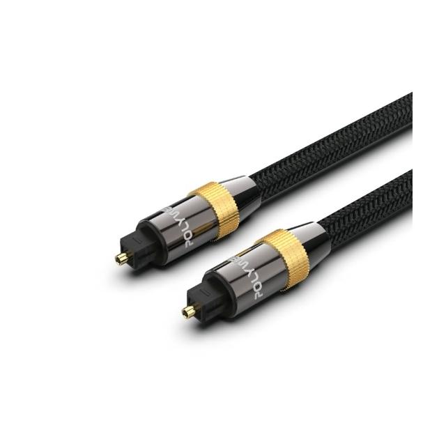 【POLYWELL】SPDIF 數位光纖音源線 Toslink 公對公 /2M