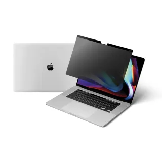 【NAUGHTY GHOST 頑皮鬼】MacBook Pro 14吋 防窺保護貼/防窺片(台灣製造｜防窺+抗藍光｜Mac專屬磁吸式)