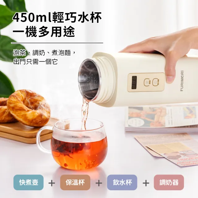 【Philips 飛利浦】智能雙效UV-C滅菌/RO過濾瞬熱淨水機(ADD6910)+富力森#316便攜電溫控旅行杯