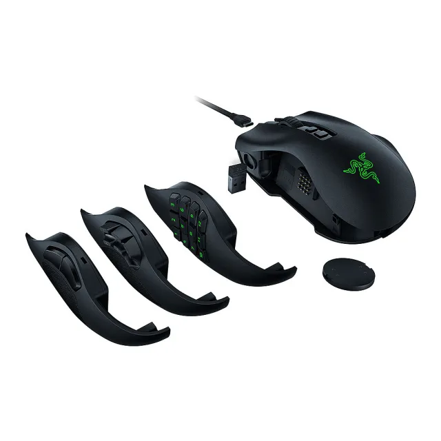 【Razer 雷蛇】無線充電座超值組★Naga Pro Wireless 那伽梵蛇 V2 PRO 專業版 無線滑鼠