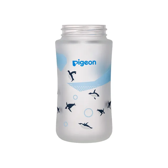 【Pigeon貝親 官方直營】第三代母乳實感矽膠玻璃奶瓶240ml(2款／空瓶)