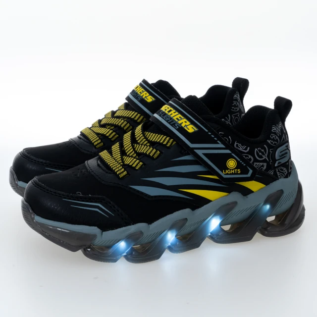 SKECHERS 男童系列燈鞋 MEGA-SURGE - DC(407108LBKMT)