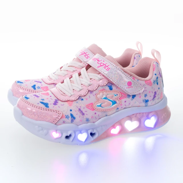 SKECHERS 女童系列燈鞋 FLUTTER HEART LIGHTS - DC(319509LPKMT)