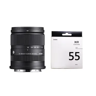 【Sigma】18-50mm F2.8 DC DN Contemporary for RF-Mount＋SIGMA WR UV 55mm(公司貨)