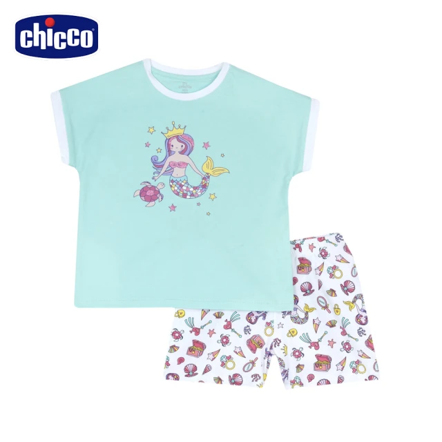 Chicco 24SS-陽光櫻桃-滿版荷葉袖洋裝優惠推薦