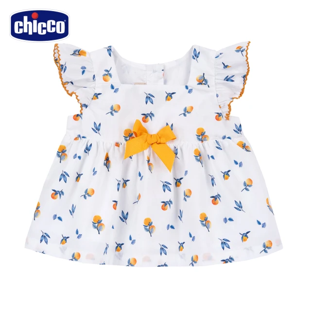 Chicco 24SS-陽光櫻桃-細直條荷葉短褲優惠推薦