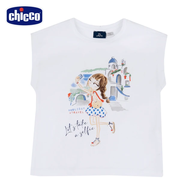 Chicco 24SS-陽光花園-印女孩短袖上衣