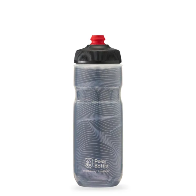 【Polar Bottle】20oz 雙層保冷噴射水壺 Jersey Knit 深灰(公路車 自行車  腳踏車 保冷水壺)