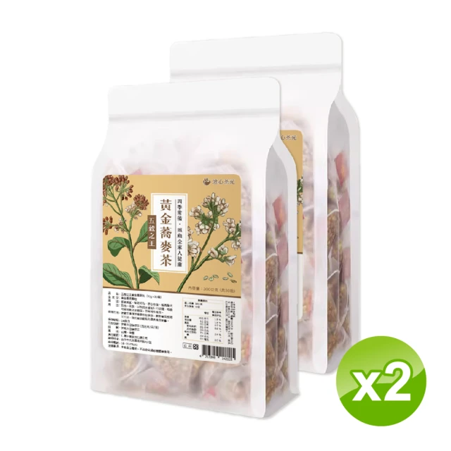 澄心茶苑 五穀之王黃金蕎麥茶-10g×30入×2袋(黃金蕎麥茶、蕎麥茶、養生茶、無咖啡因茶)