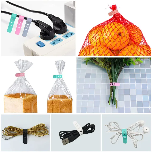 【理線神器】多功能束帶 整線器 收線器 數據線收納帶 充電線收納 3C收納 食品束帶(3入超值組)