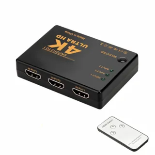 【LineQ】4K2K 高畫質HDMI 3進1出遙控切換器