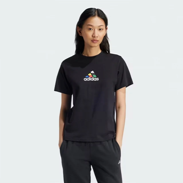 adidas 愛迪達 短袖上衣 女款 運動 W TIRO NTS T 黑 IY3439