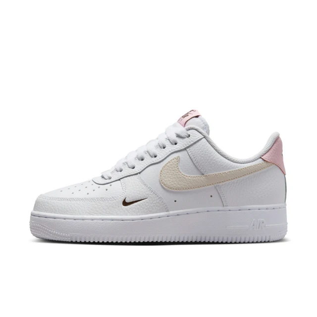 NIKE 耐吉 Wmns Air Force 1 休閒鞋 女鞋 白 米 粉 AF1 小勾 荔枝皮(HF9992-100)