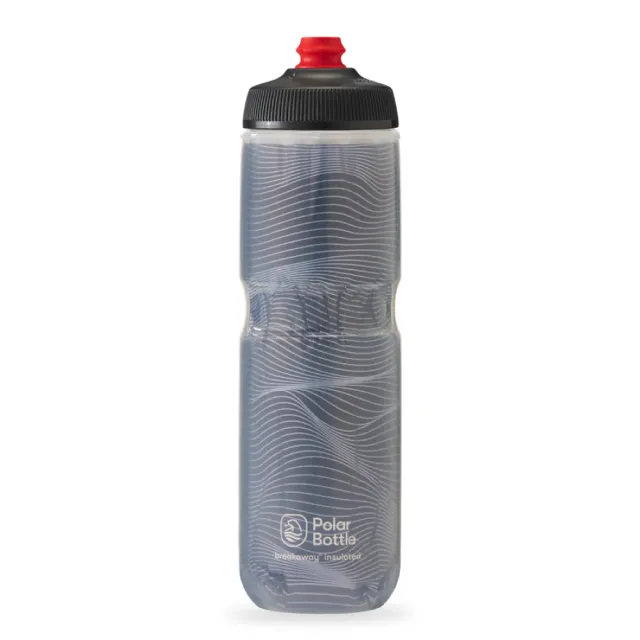 【Polar Bottle】24oz 雙層保冷噴射水壺 Jersey Knit 深灰(公路車 自行車  腳踏車 保冷水壺)