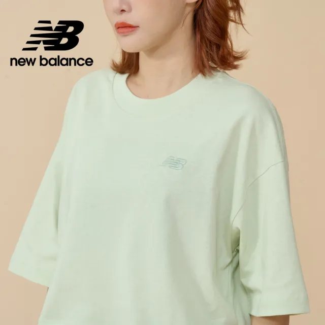 【NEW BALANCE】NB 前短後長棉質短版上衣_女性_WT43536AHH_WT43536NUM(美版 版型偏大)