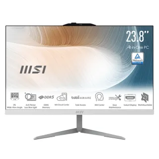 【MSI 微星】24型液晶電腦(Intel Core 3 100U/8G/512G SSD/W11/Modern AM242 1M-1078TW)