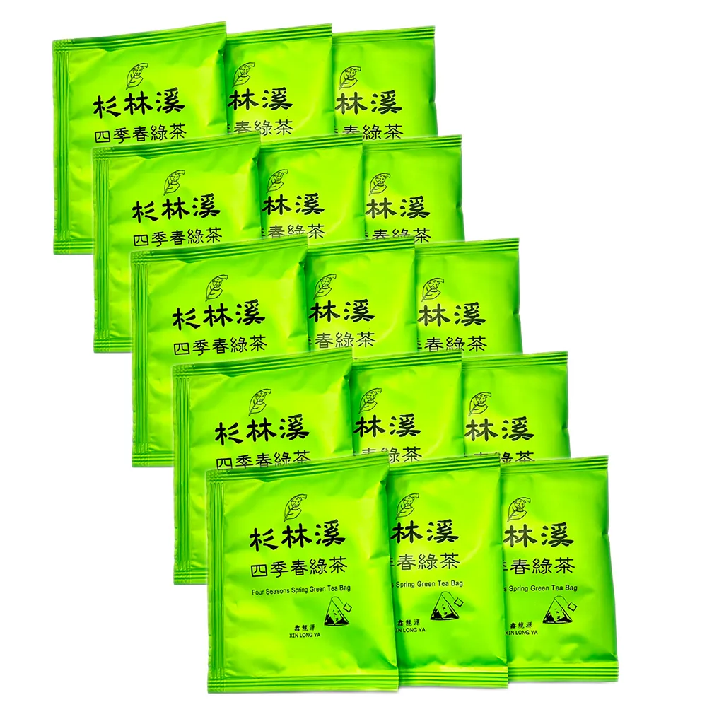 【龍源茶品】杉林溪四季春綠茶三角立體茶包 25包組(3g/包-共75g；無烘焙；無發酵；綠茶茶包)