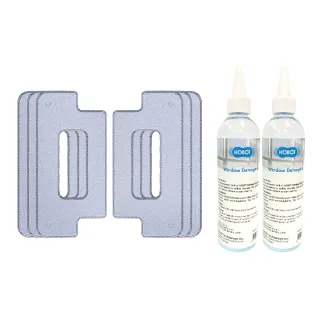 【HOBOT 玻妞】擦玻璃機器人專用耗材組 清潔布x6片+清潔劑x2瓶(適用S6/S7 PRO系列)