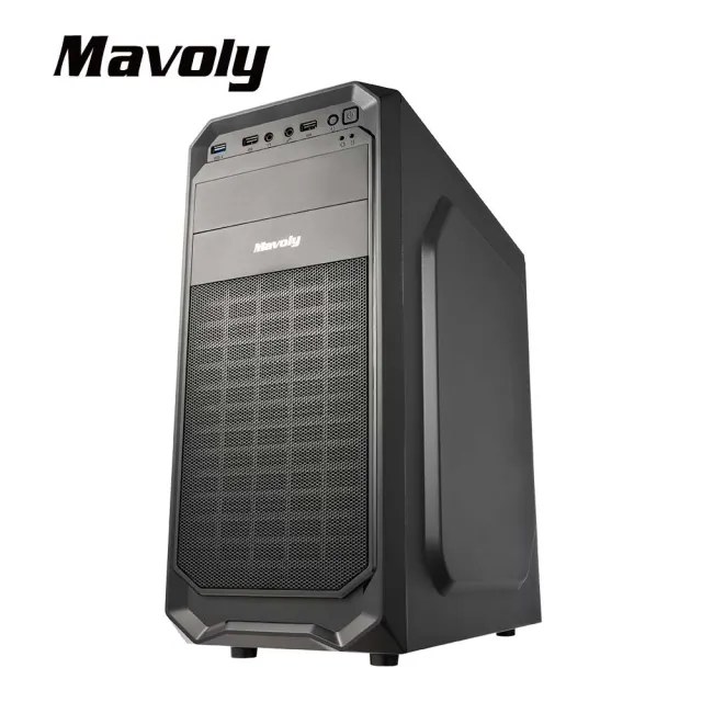 【Mavoly 松聖】1307 機殼 電腦機箱 電腦機殼(黑色/一年保固)