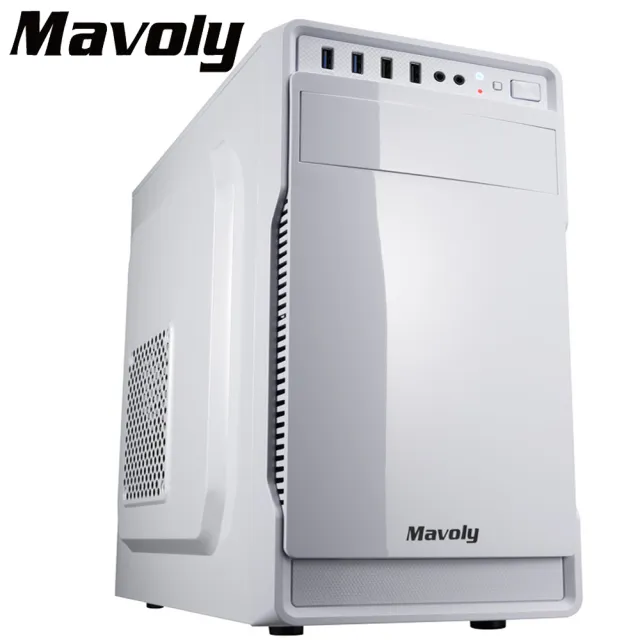 【Mavoly 松聖】葡萄柚 電腦機殼 機箱(水果機殼 白色/一年保固)