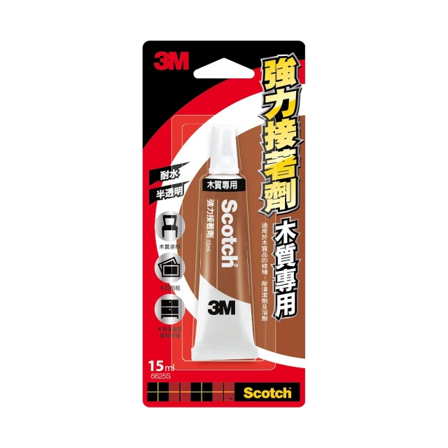 3M 強力膠-木質用 15ml 6625S(黏貼 工藝 手作 美勞 作品)