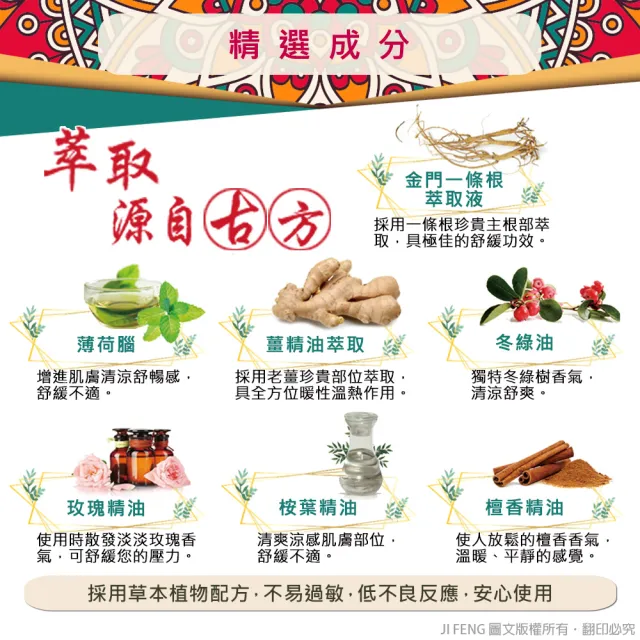 【金牌】MOMO獨家-金門ㄧ條根溫感精油貼布買5送5破盤10件組(共50片+香氛植物皂5入)