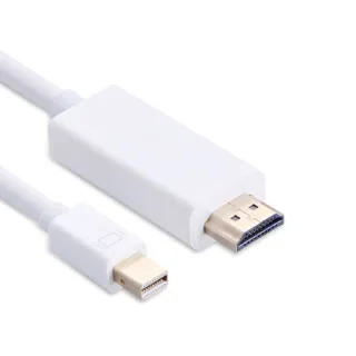 【LineQ】Mini Display Port 轉HDMI 1.8M轉接線-白色